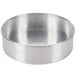 A round silver Baker's Mark aluminum cheesecake pan with a removable bottom.