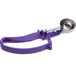 A purple plastic Thunder Group EZ grip squeeze handle with a metal tip.