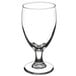 A close-up of a Libbey Banquet wine glass.