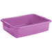 A purple plastic Vollrath Traex food storage container.