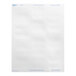 A white rectangular paper with blue metallic rectangles.