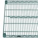 A Metroseal 3 wire shelf with two metal bars.