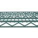 A Metroseal 3 wire shelf with a grid pattern on a metal frame.