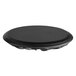 A black round seat cover for a bar stool.