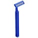 A blue Novo Essentials disposable razor on a white background.