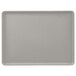 A rectangular gray Cambro dietary tray.