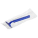 A blue Novo Essentials disposable razor in a plastic bag with a blue handle.