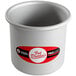 A white plastic container with the words Fat Daddio's PRD-44 ProSeries Mini Straight Sided Cake Pan in red and white.