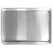 A Fat Daddio's quarter size aluminum bun pan with a silver finish.