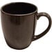 A black Corona by GET Enterprises Mercury mug with a handle.