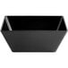 A black rectangular Acopa Rittenhouse melamine bowl.