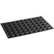 A black Sasa Demarle Flexipan Air mini tartlet mold tray with 60 1 3/4" x 1 3/4" x 3/8" cavities.