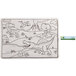 A white rectangular Choice kids dinosaur double sided placemat with a coloring page of dinosaurs.