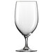 A clear Schott Zwiesel Forte water goblet with a stem on a white background.