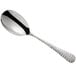 An Acopa Industry stainless steel serving spoon with a textured handle.