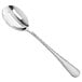 An Acopa Industry stainless steel slotted serving spoon with a perforated handle.