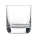 A Schott Zwiesel old fashioned glass with a white background.