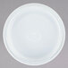 A white Pactiv Newspring VERSAtainer round plastic bowl with a lid.