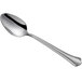 An Acopa Sienna stainless steel spoon with a silver handle and spoon.