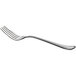 An Acopa Sienna stainless steel salad/dessert fork with a silver handle on a white background.