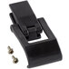 A black plastic CaterGator ice caddy latch with screws.