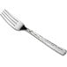 A Visions silver plastic fork with a textured handle.