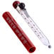 A Taylor candy and deep fry thermometer with a red tube.