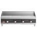 A Cooking Performance Group 48" liquid propane countertop griddle with four burners.