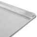 A Chicago Metallic full size bakery display tray with a textured silver finish.