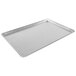 A Chicago Metallic textured silver bakery display tray on a white background.