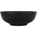 A Tuxton TuxTrendz matte black china menudo bowl.