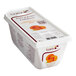 A white container of Les Vergers Boiron Mandarin Orange 100% Fruit Puree with oranges on the label.