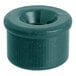 A close-up of a green plastic Regency Nuts for Shelving Posts.