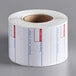 A roll of white Cardinal Detecto labels.