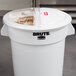 A white Rubbermaid ProSave rotating lid on a white ingredient bin.