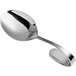 An Arcoroc stainless steel tasting spoon with a curved handle.