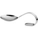An Arcoroc stainless steel tasting spoon with a curved silver handle.