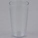A clear plastic Cambro tumbler on a white background.