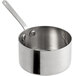 A Vollrath stainless steel mini sauce pan with a handle.
