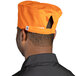 An Uncommon Chef Epic Carrot chef skull cap with an orange brim.