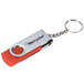 A Merrychef USB key with a red and silver logo.