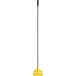 A yellow and black Rubbermaid mop handle with a side gate style.