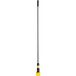 A Rubbermaid metal pole with a yellow and black jaw style.