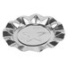 A Royal Paper silver aluminum ash tray with a star design.