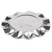 A Royal Paper aluminum foil ash tray with a silver star design on a white background.