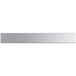 A silver rectangular Regency stainless steel pass-through shelf.