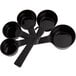 A black OXO Good Grips 6-piece measuring cup set.