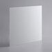 A frosted glass panel with a white border on a gray surface.