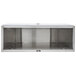 A stainless steel APW Wyott hot dog bun cabinet with a glass door.