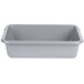 A grey rectangular plastic container for a Metro work table drawer.